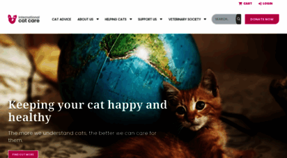 icatcare.org - international cat care  formerly feline advisory bureau