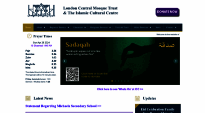 iccuk.org - london central mosque trust ltd. & the islamic cultural centre ::