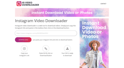 igvideodownloader.com - instagram video downloader - download video instagram - save instagram video