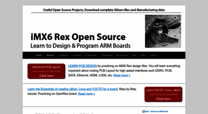 imx6rex.com - rex - freescale i.mx6 - open source, free schematic & pcb