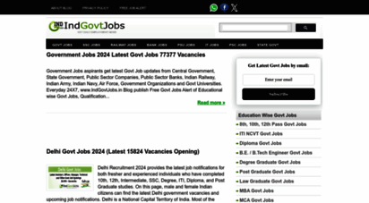 indgovtjobs.in - indian government jobs - today employment news