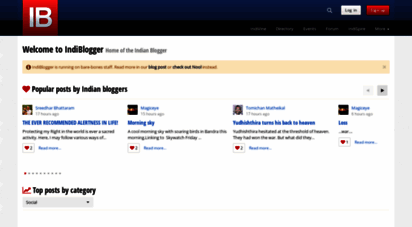 similar web sites like indiblogger.in