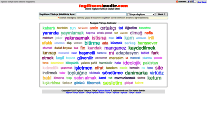 ingilizcesinedir.com - türkçe kelimenin ingilizcesi nedir, ingilizce türkçe sözlük, online sözlük