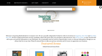 inquiringbooks.com - inquiring minds bookstore  the hudson valleys largest independent bookstore