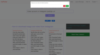 ins-porter.com - insporter - instagram image and video downloader
