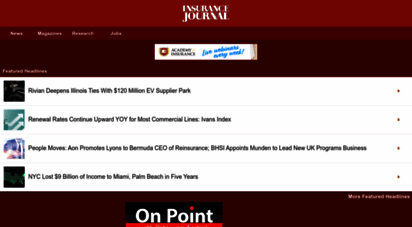 insurancejournal.com - insurance journal - property casualty insurance news