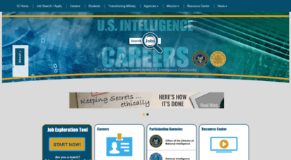 intelligencecareers.gov - intelligence careers  jobs in the u.s. intelligence community