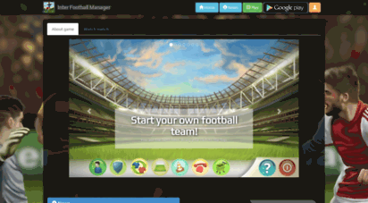 interfootballmanager.com - inter football manager - game online