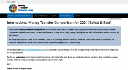 internationalmoneytransfers.org - compare international money transfer rates with imt.org