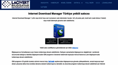 internetdownloadmanager.com.tr - internet download manager full sürüm seri numarası satın al - türkiye distribütörü ve ana dağıtıcısı