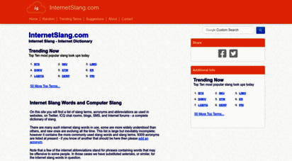 internetslang.com - internet slang words - internet dictionary - internetslang.com