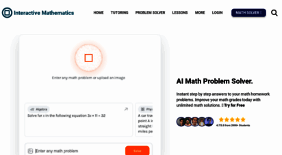 intmath.com - interactive mathematics - learn math while you play with it!
