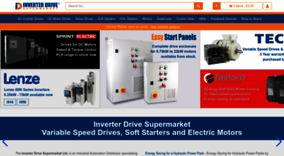 inverterdrive.com - inverter drive supermarket - variable speed drives for electric motor speed control