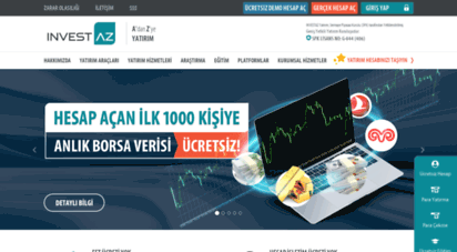 investaz.com.tr - a´dan z´ye yatırım - forex, cfd, futures, hisse, viop  investaz