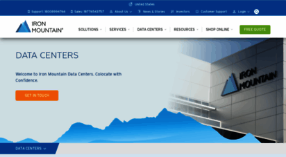 io.com - iron mountain data centers  colocation services