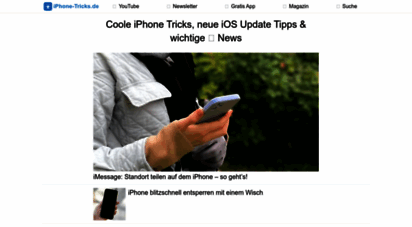 iphone-tricks.de - ≡ 999 coole iphone tricks, neue ios  tipps & wichtige  news