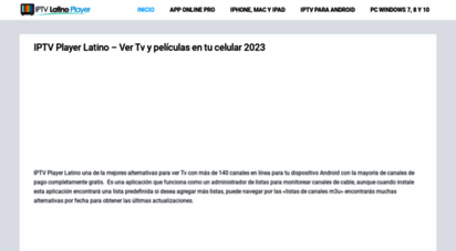 iptv-playerlatino.com - iptv player latino - ver tv y películas en tu celular 2020