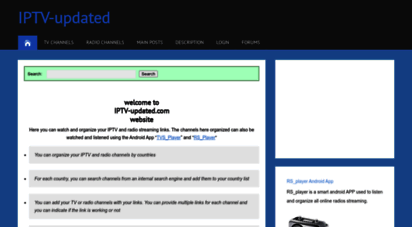 iptv-updated.com - iptv-updated: watch and organize your tv and radio streaming links