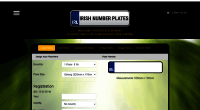 irishnumberplates.ie