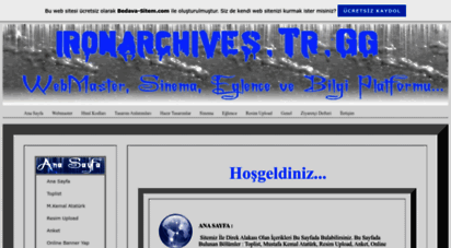 ironarchives.tr.gg -  html kodlar&305  html rehberi  css  javascript kodlar&305  sinema filmleri  rap&hiphop  - ana sayfa
