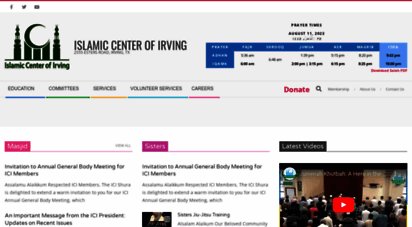 irvingmasjid.org - islamic center of irving - 2555 esters road, irving, tx