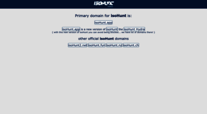 isohunt.ink - isohunt - site status
