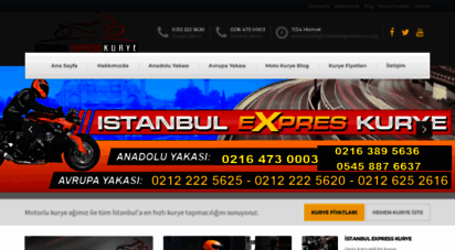 istanbulexpresskurye.org - istanbul express motor kurye  0216 473 0003-0212 222 5620