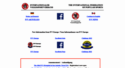 ivv-web.org - information on walking clubs and programs around the world.