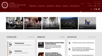 iyte.edu.tr - iyte ana sayfa - izmir yüksek teknoloji enstitüsü