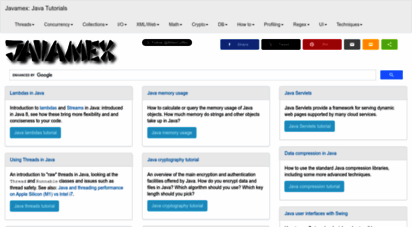 javamex.com - javamex: java tutorials and performance information