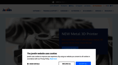 javelin-tech.com - javelin technologies is a canadian value added reseller of solidworks 3d cad and stratasys 3d printers across canada