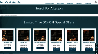jerrysguitarbar.com - jerry´s guitar bar - guitar lessons, tabs & chords