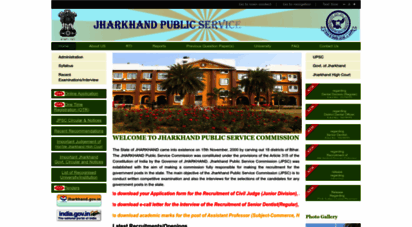 jpsc.gov.in - jharkhand public service commission jpsc