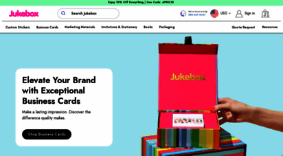 jukeboxprint.com - business cards, flyers, hang tag, sticker printing & more  jukebox