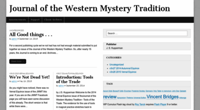 jwmt.org - journal of the western mystery tradition
