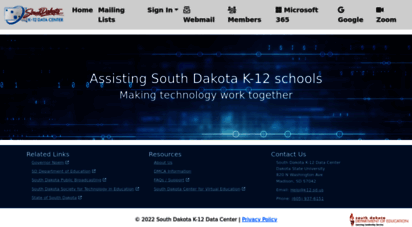 k12.sd.us - home - state of south dakota k-12 data center
