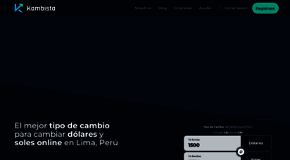 kambista.com - kambista  cambia soles y dólares online en perú