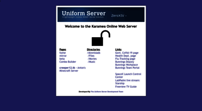 karamea.online - karamea online - uniform server zeroxiv 14.0.1