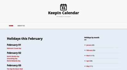 keepincalendar.com - keepin calendar  internation holidays from around the world