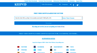 keepvid.site - keepvid video downloader free online. download youtube videos with keepvid