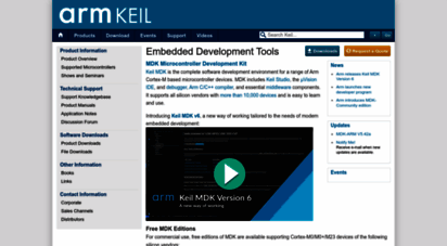 keil.com - keil embedded development tools for arm, cortex-m, cortex-r4, 8051, c166, and 251 processor families.