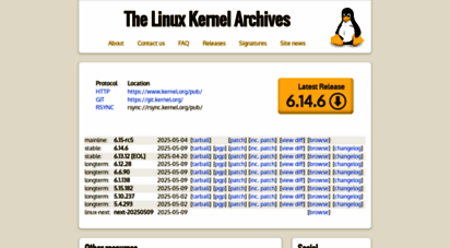 kernel.org - the linux kernel archives
