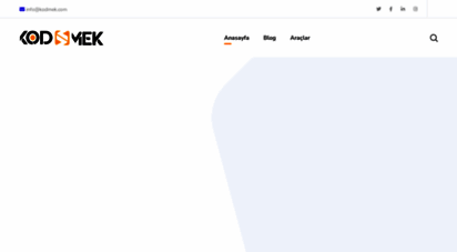 kodmek.com - güncel teknoloji ve programlama portalı - kodmek