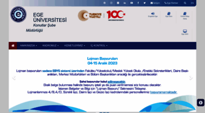 konutlar.ege.edu.tr - e.ü. konutlar şube müdürlüğü