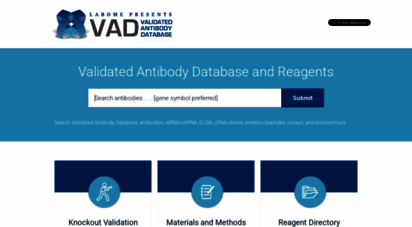 labome.com - validated antibody database, antibodies, sirna/shrna, elisa, cdna clones, proteins/peptides, and biochemicals
