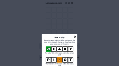 languages.com - s  play with your words  available for 32 languages