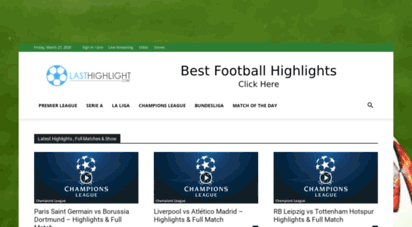lasthl.com - last hl  latest football highlights and full matches