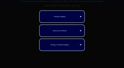 lastminutetravel.co.uk