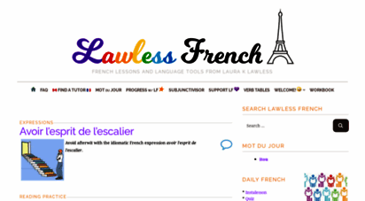 lawlessfrench.com - learn french at lawless french - lessons, resources, and study tips from laura k. lawless