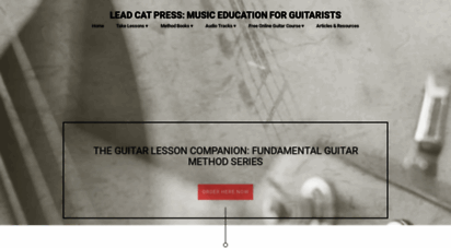 leadcatpress.com - the guitar lesson companion - home